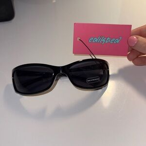 Edikted Black Racer Sunglasses